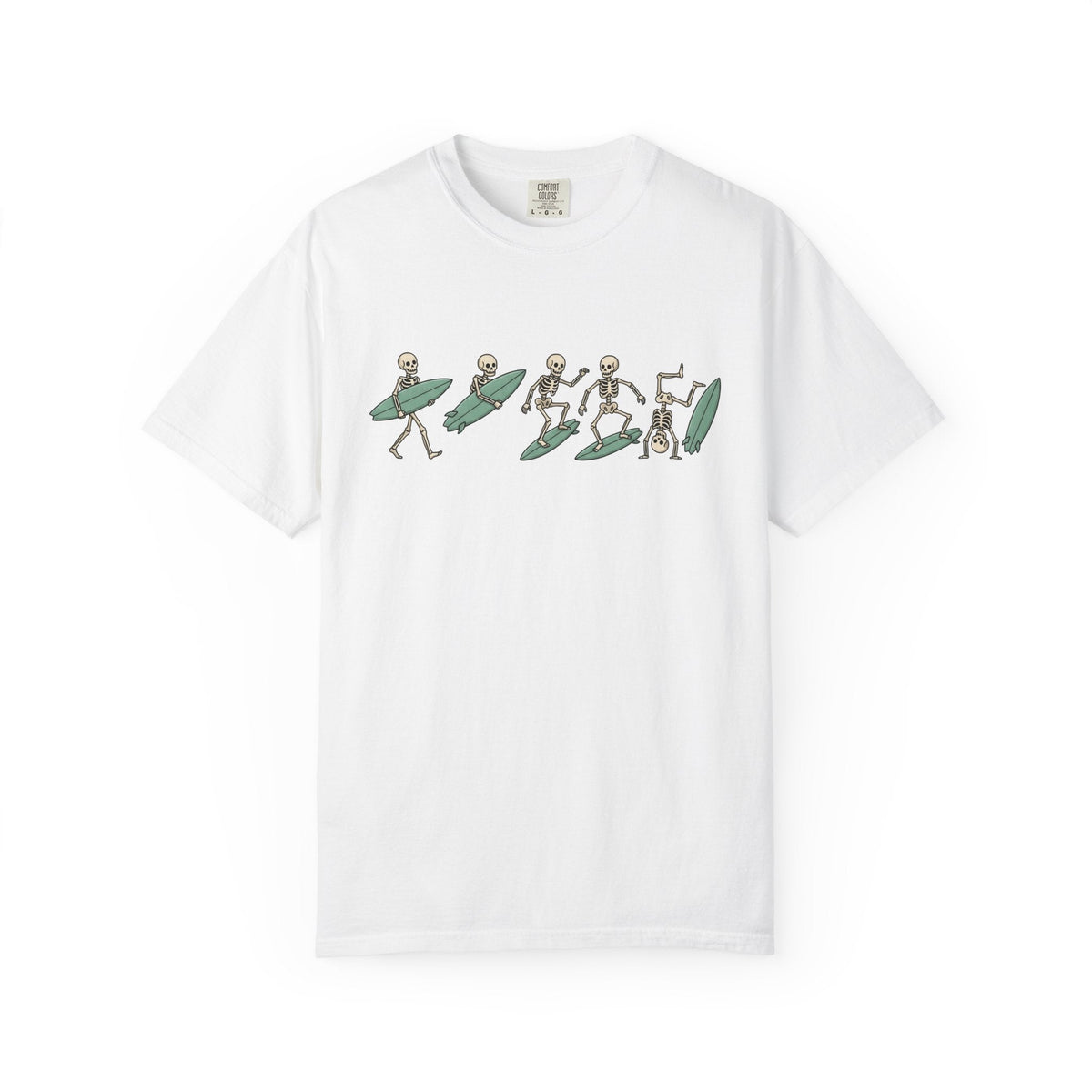 Skeleton Wave Riding Shirt Surfing Coast Unisex Gift product image 1