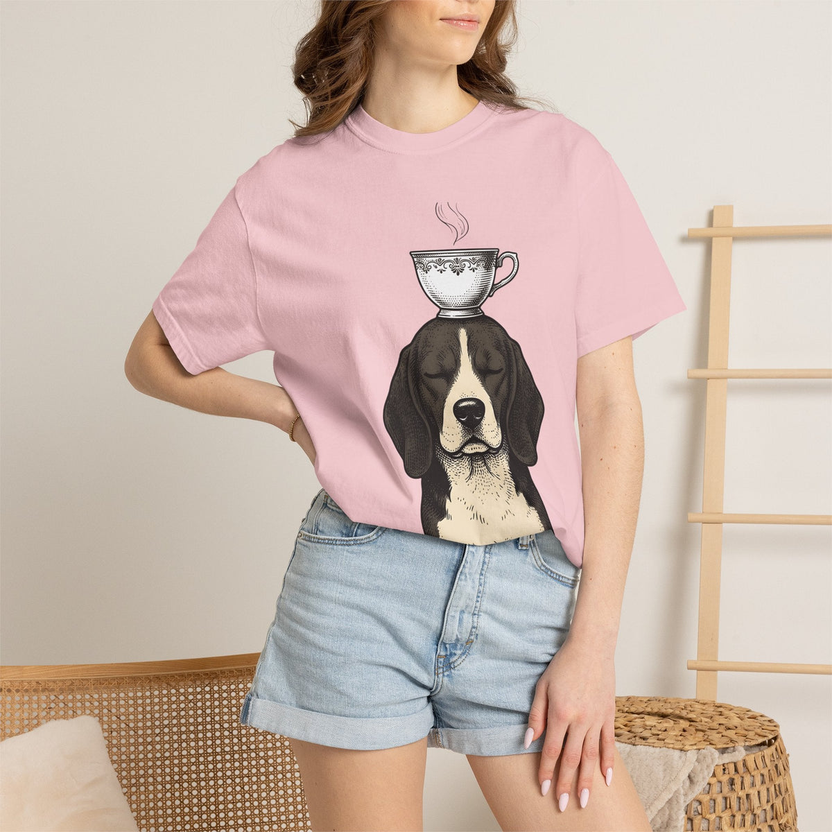Beagle Puppy Shirt Dog Espresso Unisex Gift Sketch Tee product image 12