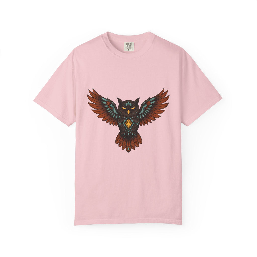 Owl Illustration Shirt Boho Chic Wildlife Unisex Gift product image 3