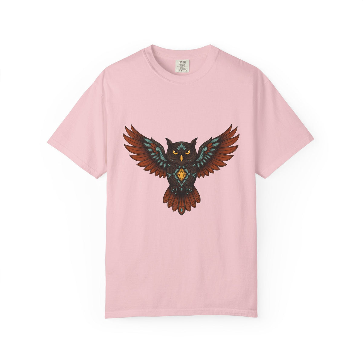 Owl Illustration Shirt Boho Chic Wildlife Unisex Gift product image 3