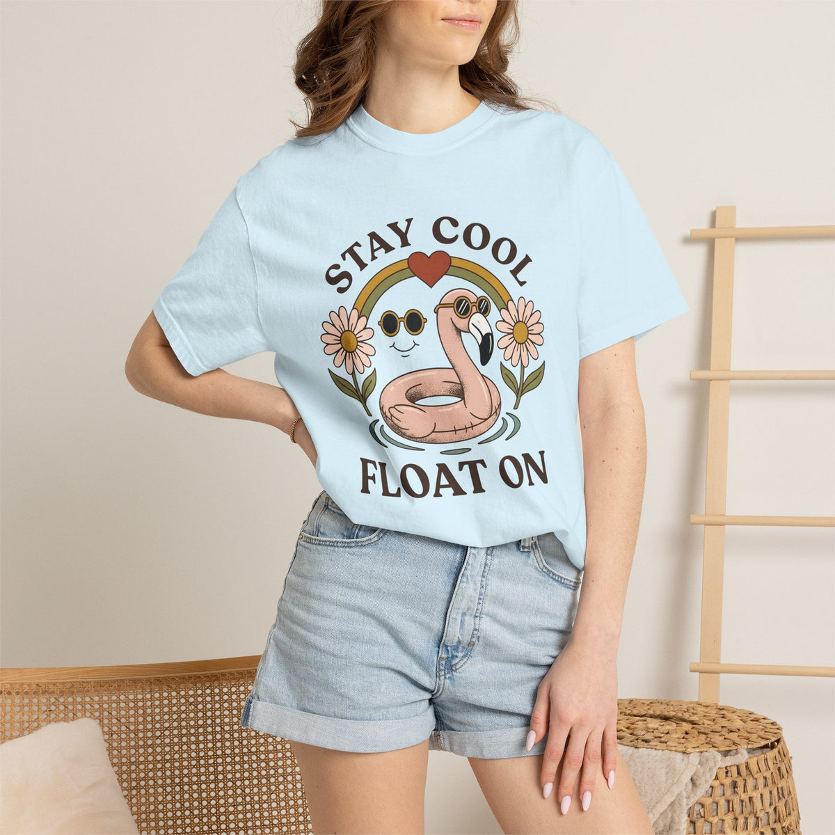 Flamingo Pool Float Shirt Sports Beach Unisex Gift product image 9