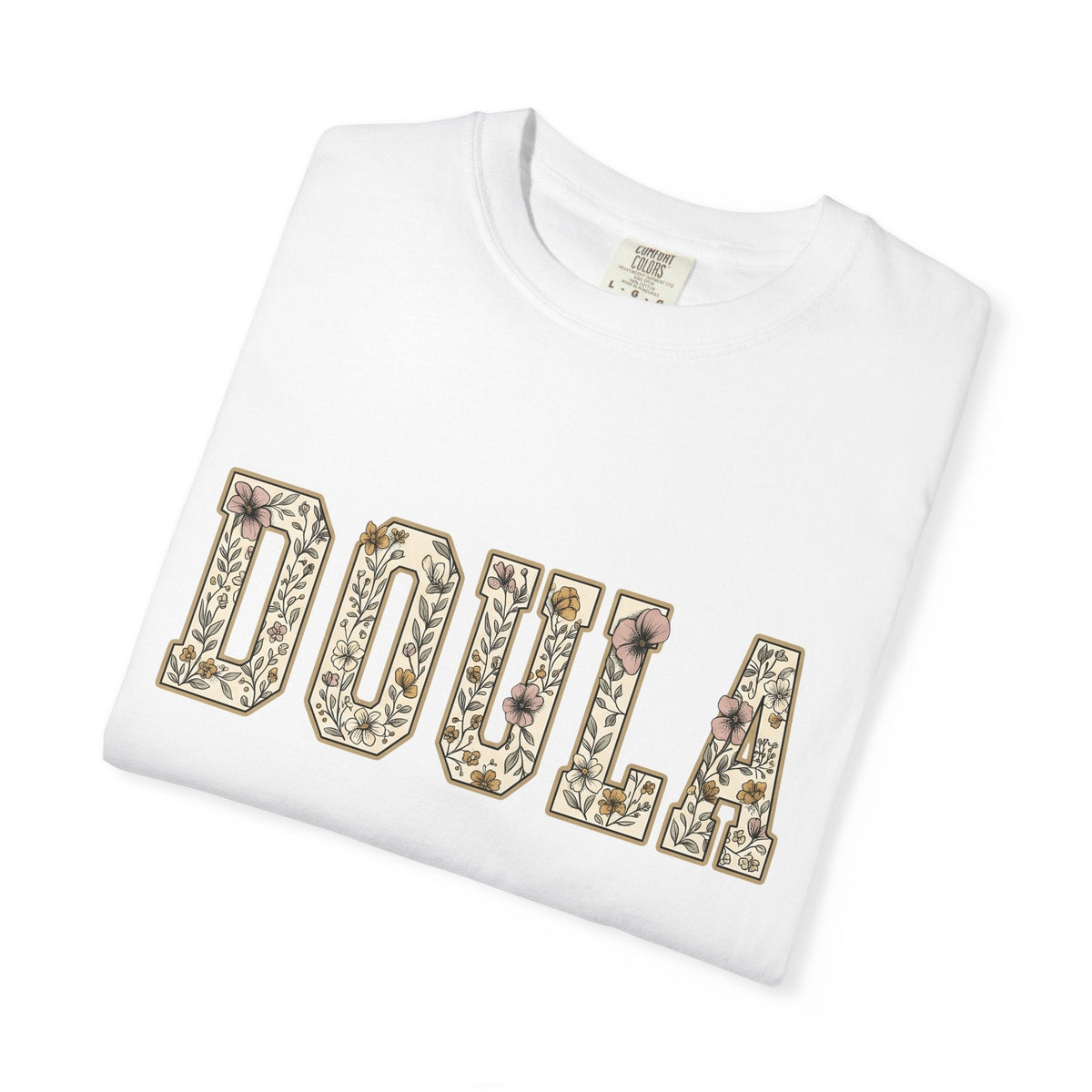 Botanical Block Letters Shirt Doula Bouquet Unisex Gift product image 5