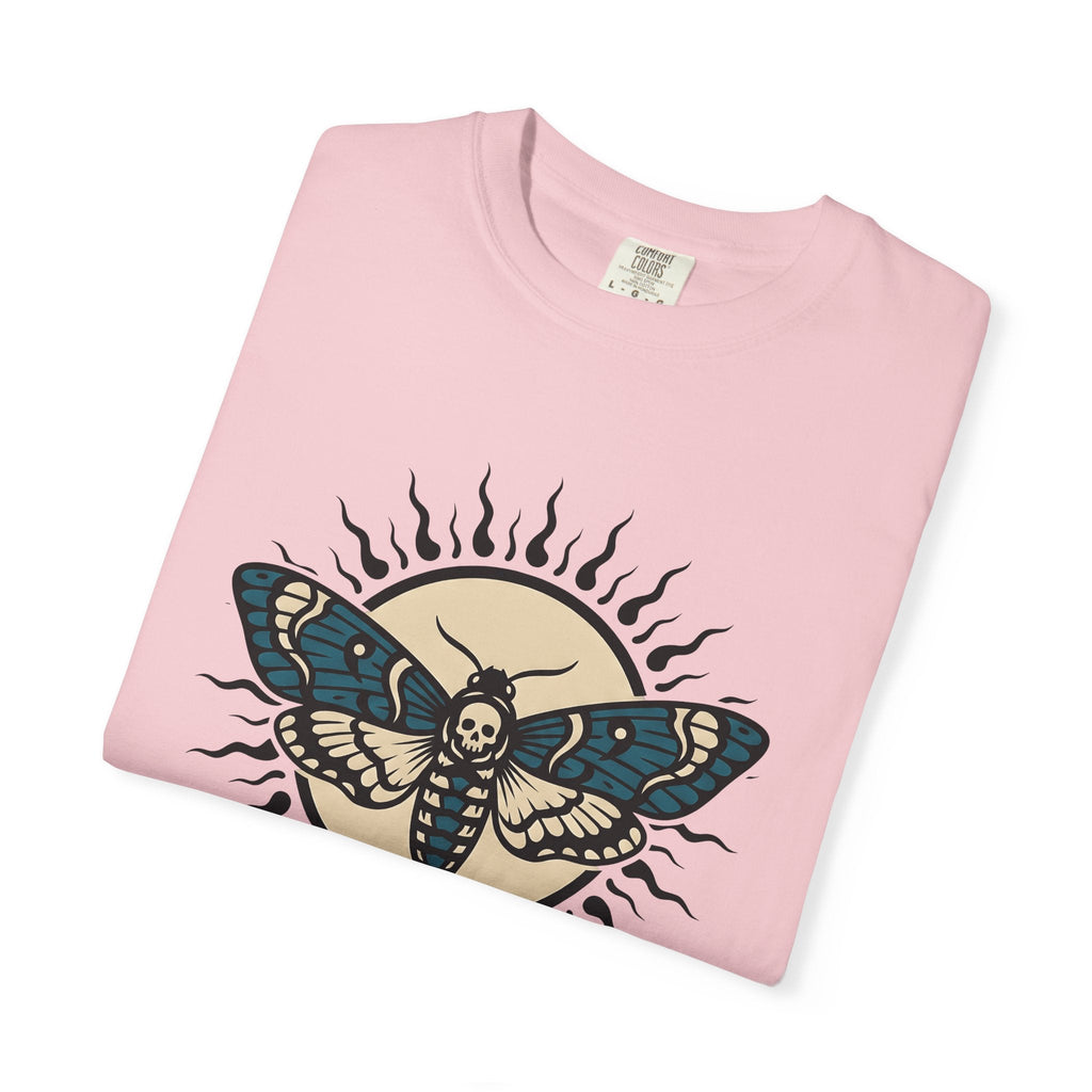 Skull Moth Shirt Boho Chic Dark Gift Women Traditional product image 11