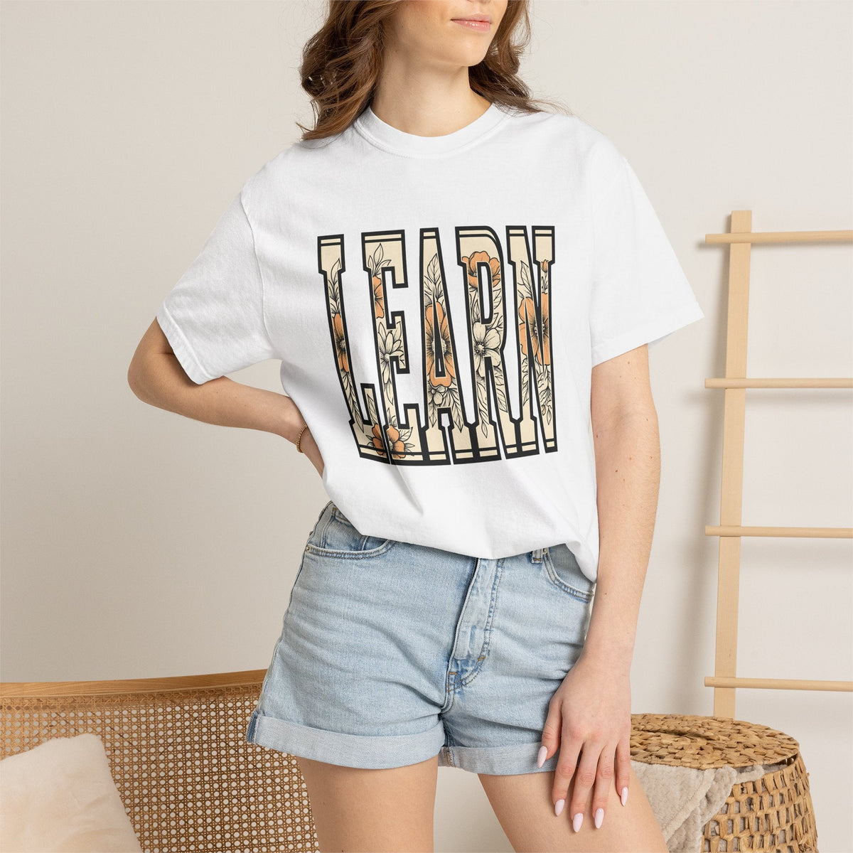 Flower Lettering Shirt Teacher School Unisex Gift Hippie product image 6