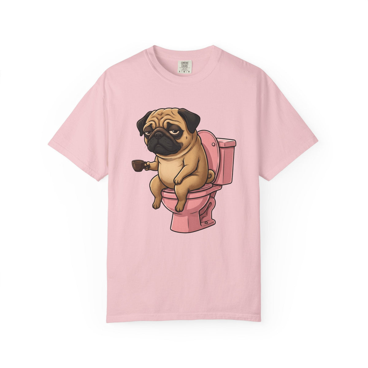 Pug Mocha Shirt Dog Satire Unisex Gift Animated Tee Pugs product image 3