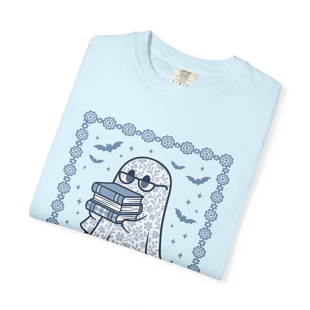 Ghost Books Shirt Librarian Halloween Unisex Gift Floral product image 8