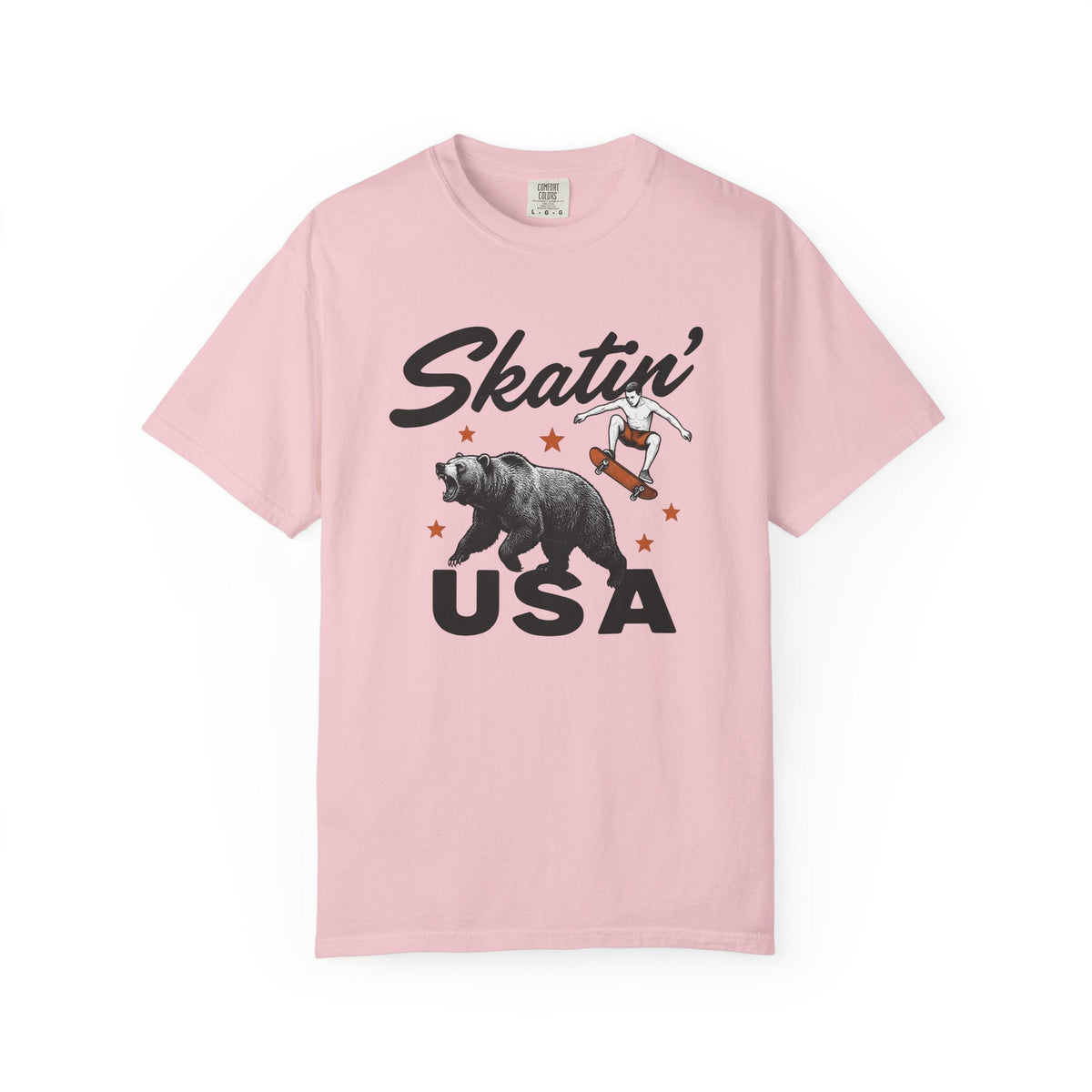 Skateboarding Bear Shirt America Skate Unisex Gift Sketch product image 3