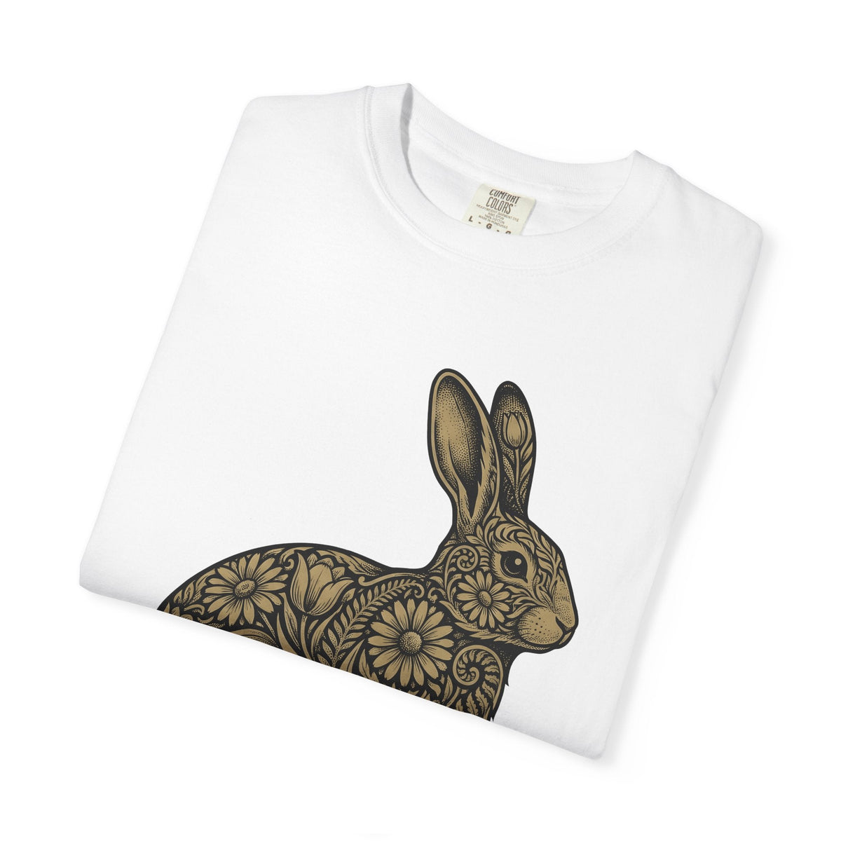 Floral Rabbit Shirt Easter Animal Unisex Gift Boho Tee product image 5