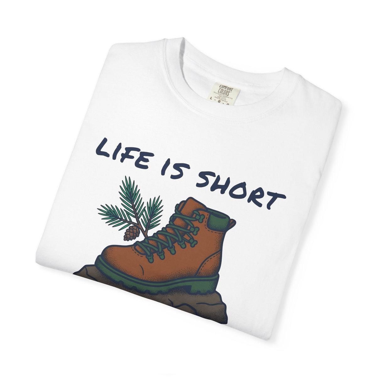 Hiking Boot Shirt Adventure Unisex Gift Vintage Tee product image 5