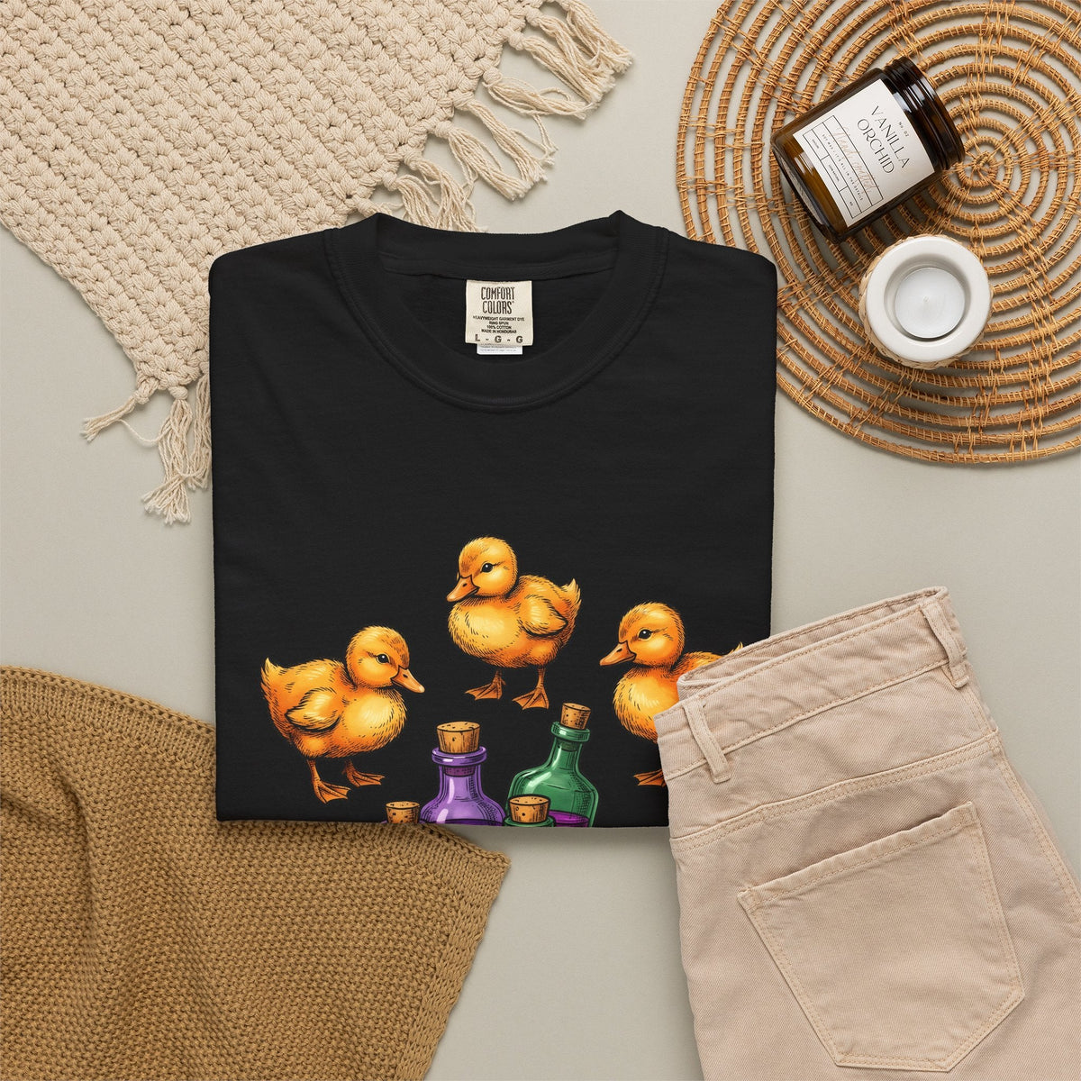 Ducklings Potion Bottles Shirt Halloween Animal Unisex Gift product image 16