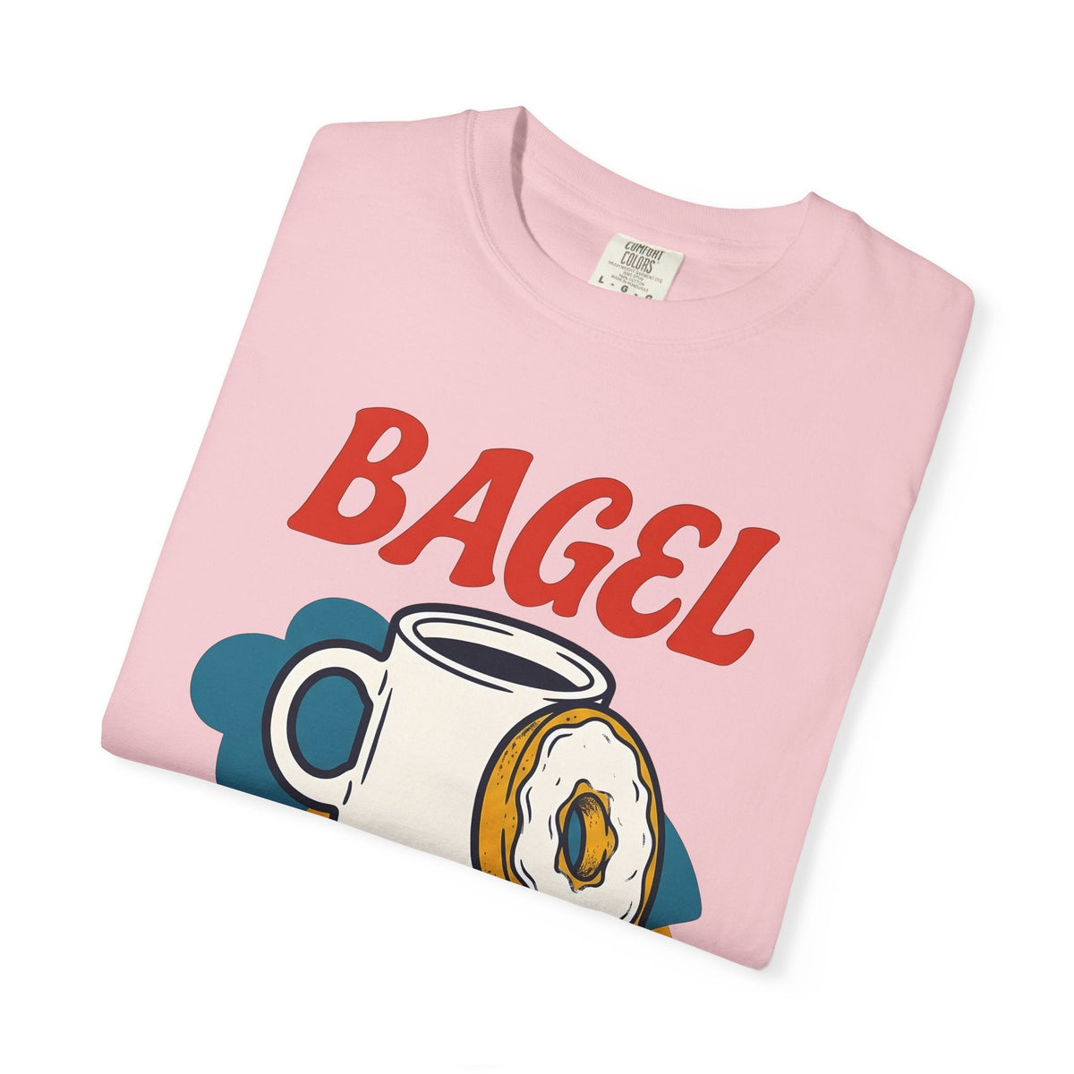 Espresso Mug Bagel Shirt Coffee Food Unisex Gift Hand Drawn Tee Bagel T-Shirt