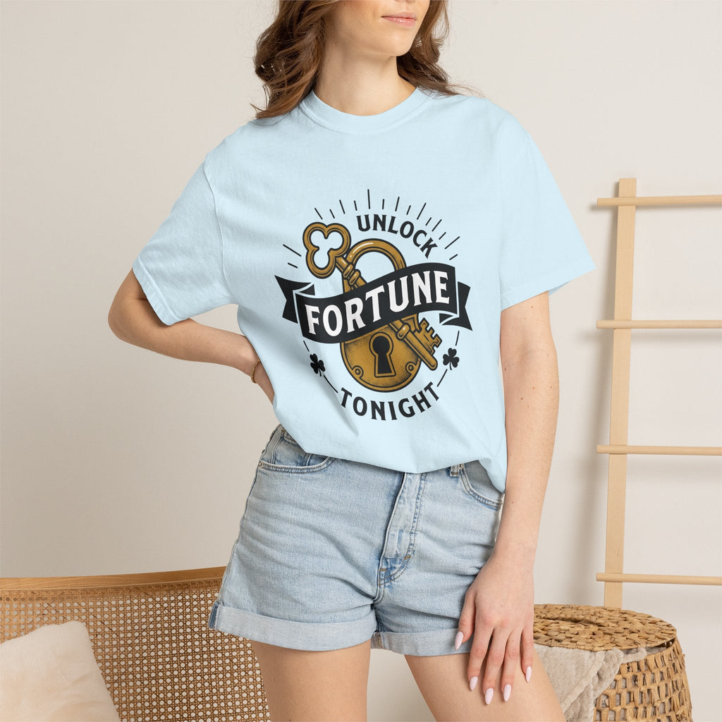 Old Lock Key Shirt St Patrick's Day Chance Unisex Gift Poster Art Tee Antique
