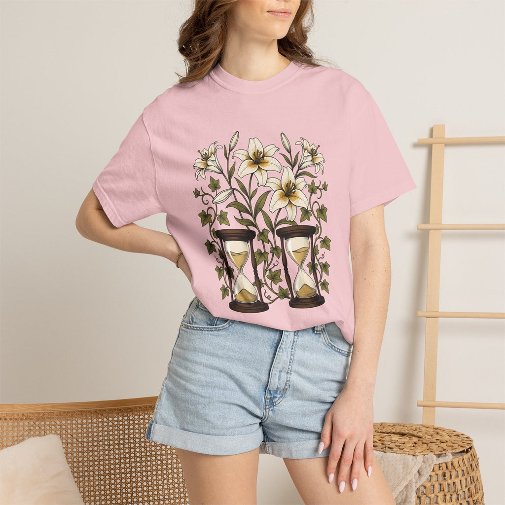 Lily Clock Shirt Holiday Garden Unisex Gift Plant Tee product image 12