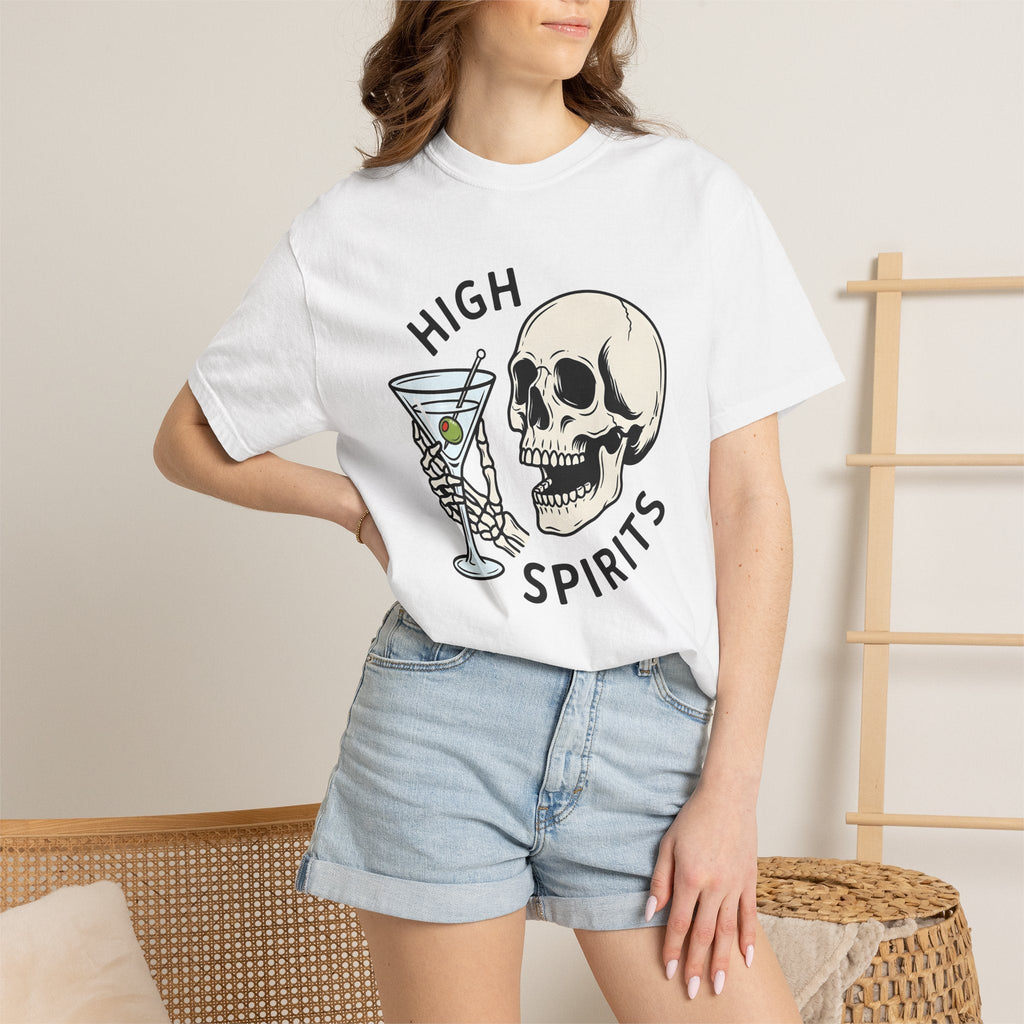 Skull Martini Glass Shirt Drinks Halloween Decorations product image 6