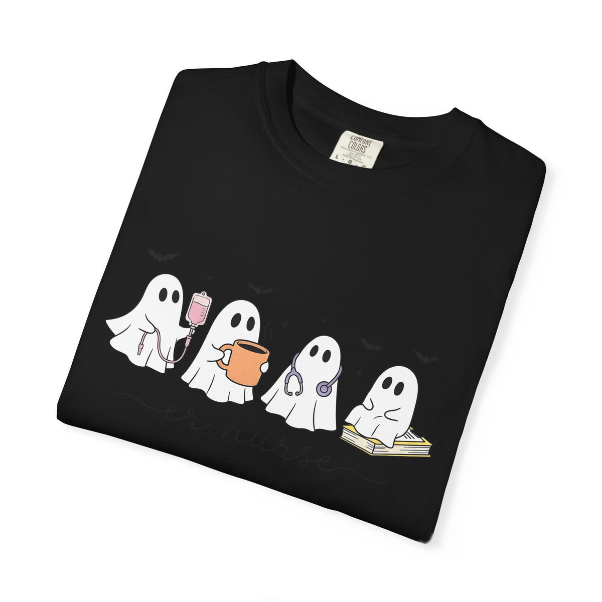Ghost Nurse Shirt Halloween Unisex Gift Cute Tee Specter product image 15