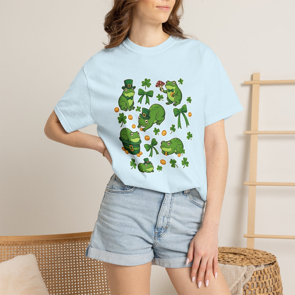 Frog Illustration Shirt St Patrick's Day Wildlife Unisex product image 9