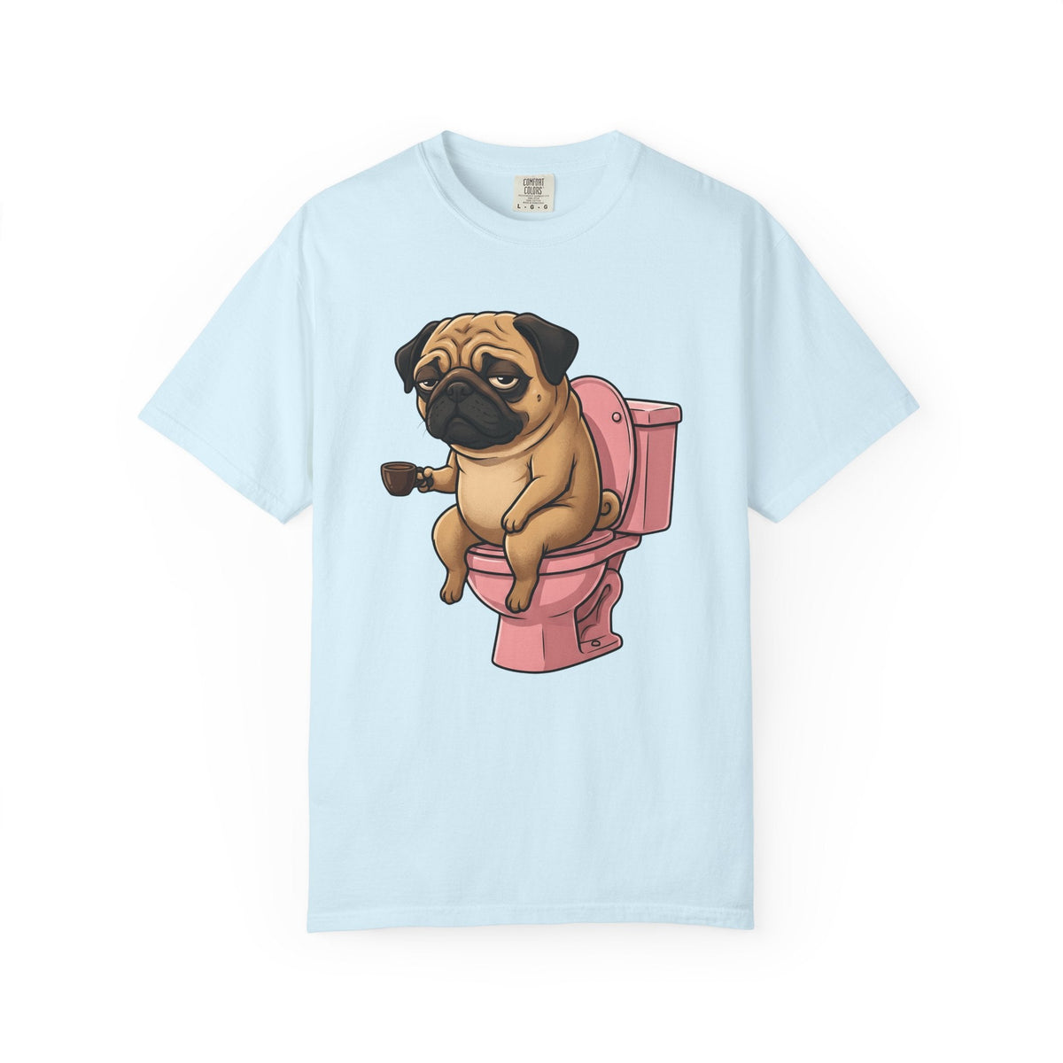 Pug Mocha Shirt Dog Satire Unisex Gift Animated Tee Pugs product image 2
