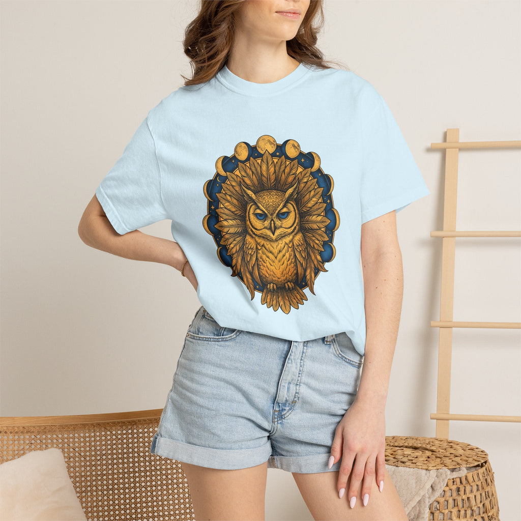 Owl Mandala Shirt Boho Chic Celestial Unisex Gift Tee product image 9