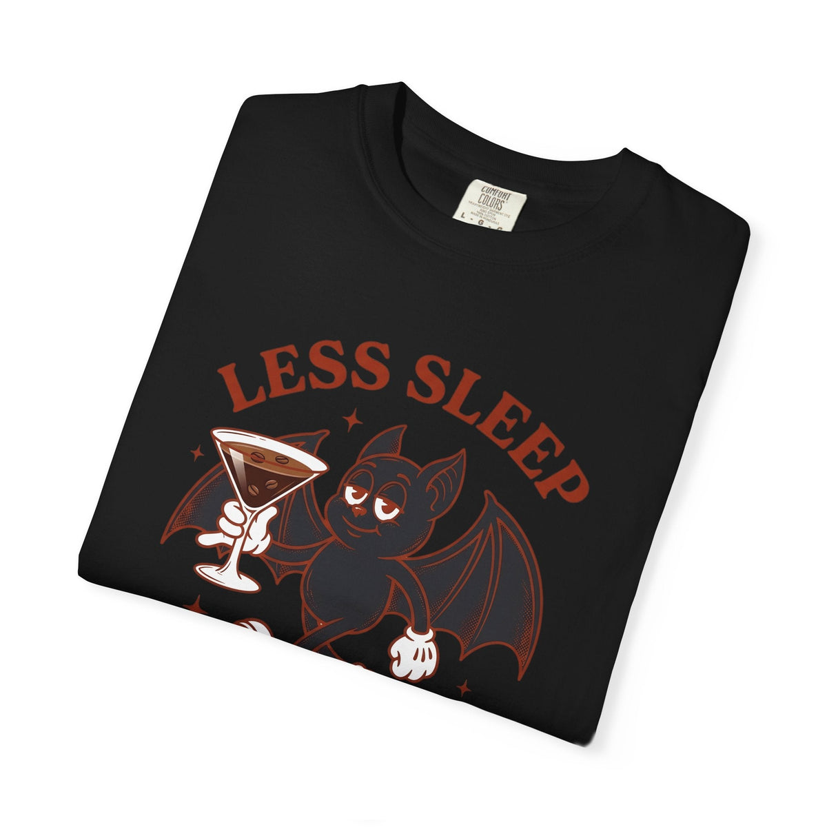 Bat Drink Shirt Coffee Joke Unisex Gift Vintage Tee product image 15