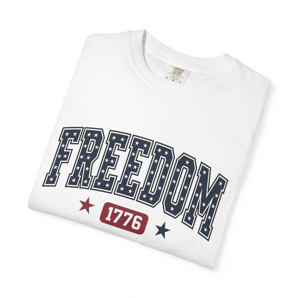 Star Pattern Text Shirt America Holiday Unisex Gift product image 5