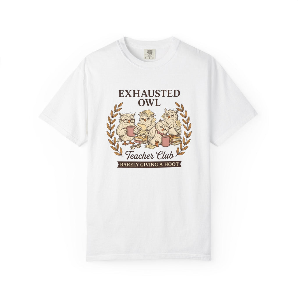 Sleepy Owls Line Art T-Shirt – Funny Teacher Educator product image 1