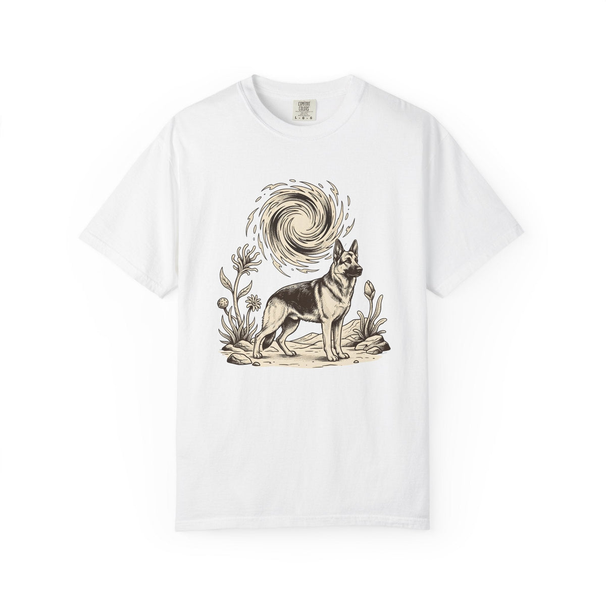 German Shepherd Puppy Shirt Dog Fauna Gift Women Cartoon product image 1