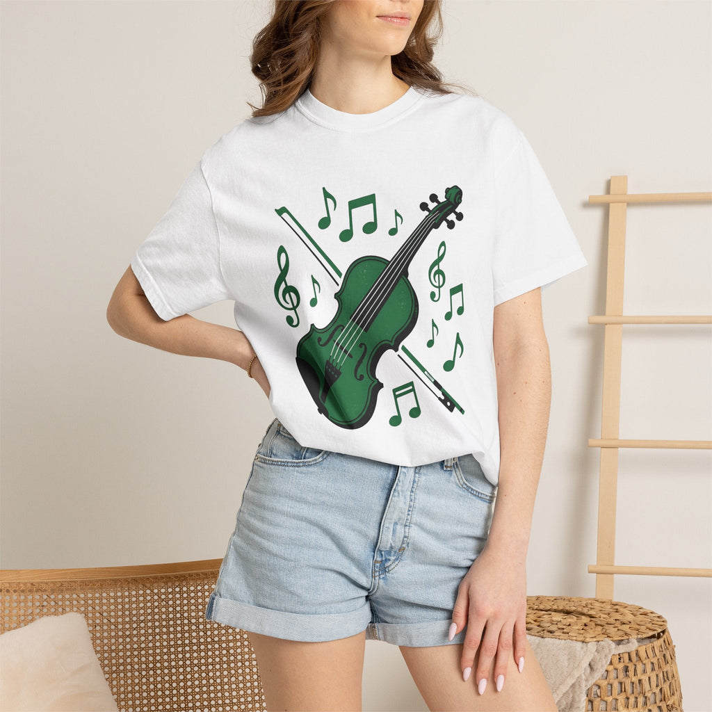 Green Fiddle Shirt St Patricks Day Song Gift Women Graphic product image 6