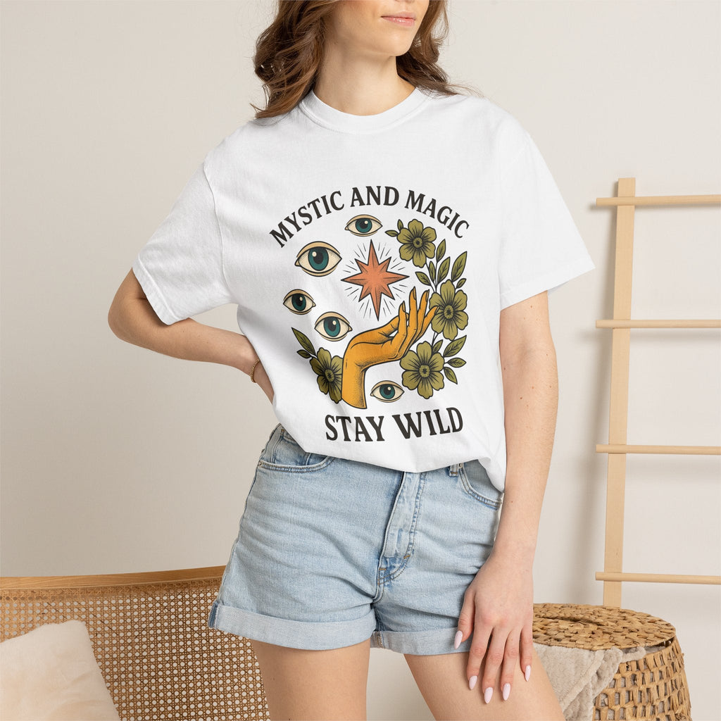 Hand Eye Bloom Shirt Boho Chic Wellness Unisex Gift Rustic product image 6