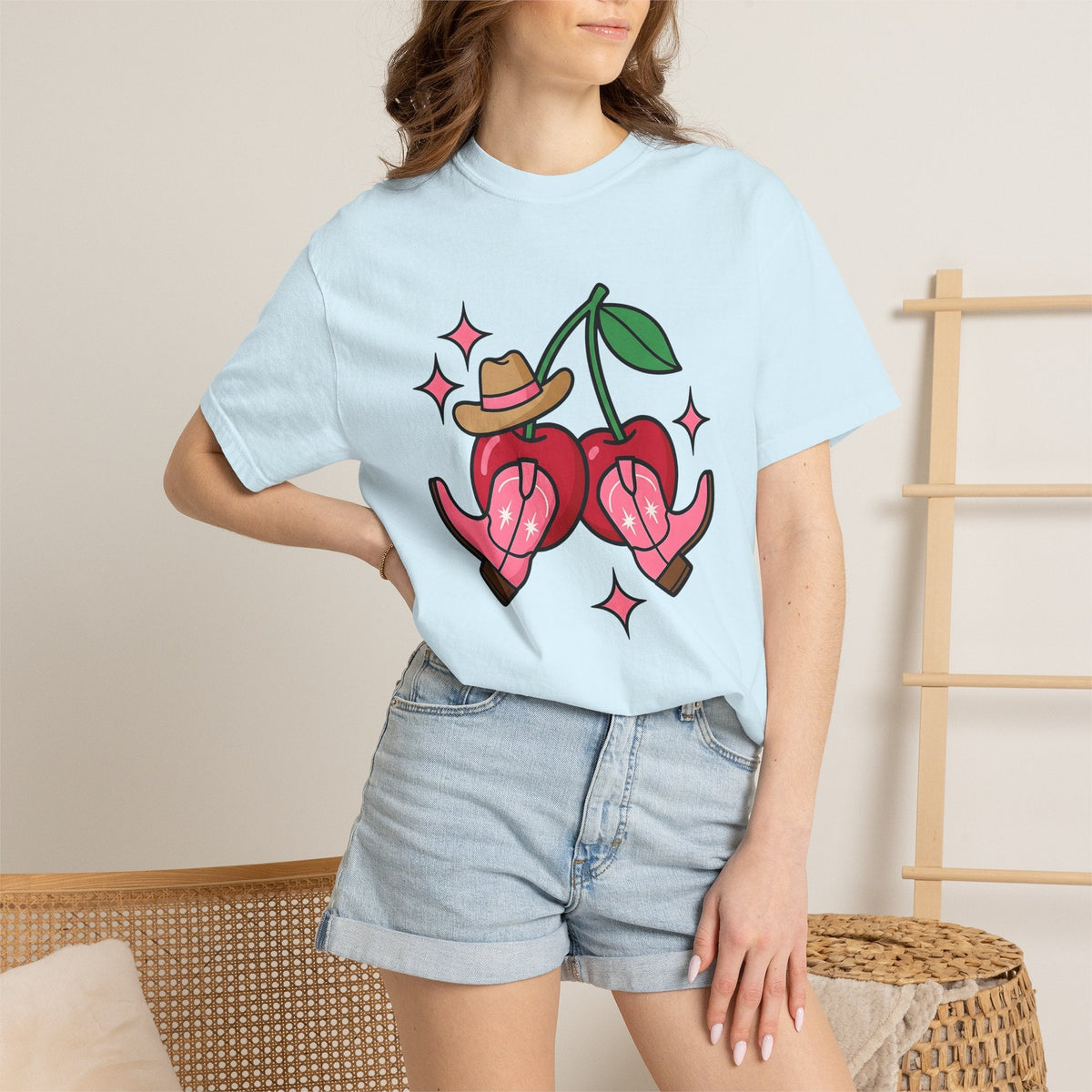 Cherry Cowboy Boots Shirt Cowgirl Western Gift for Women product image 9