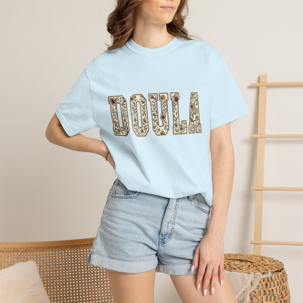 Botanical Block Letters Shirt Doula Bouquet Unisex Gift product image 9