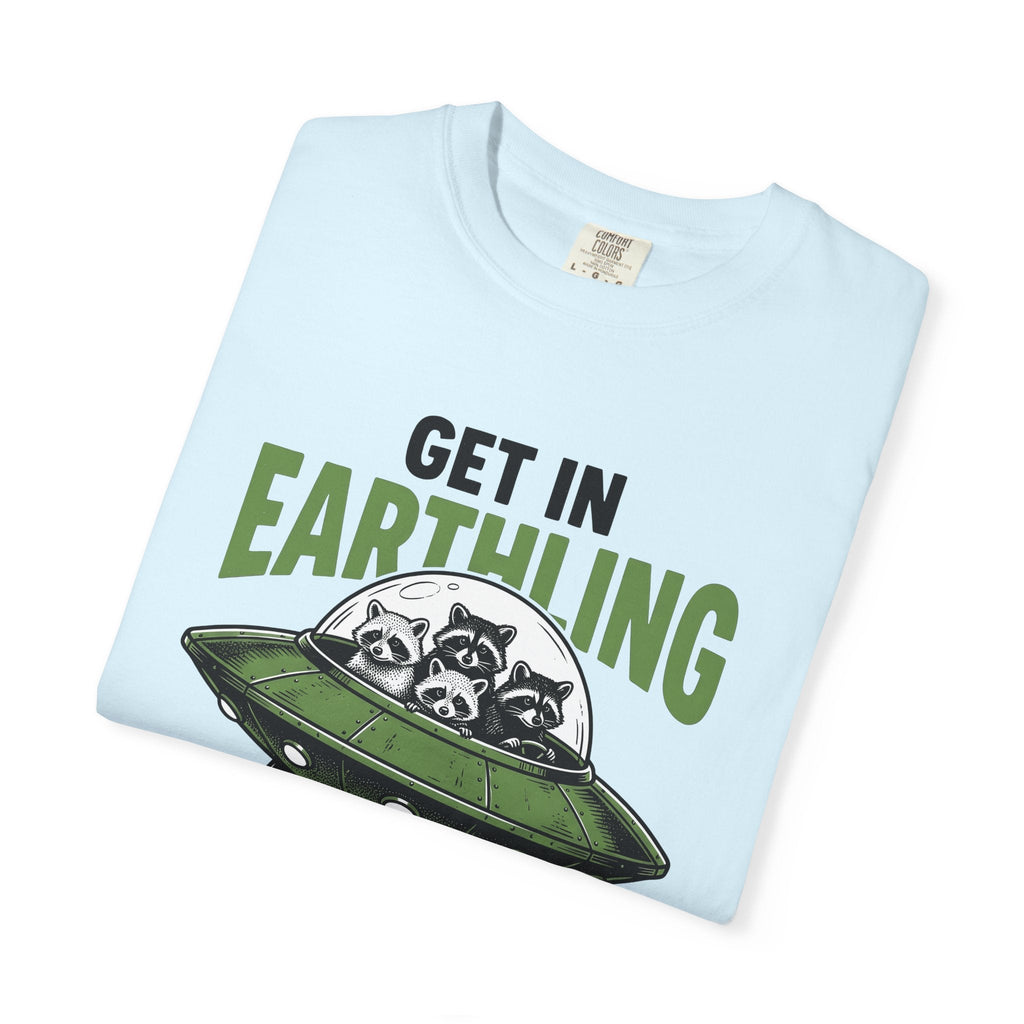 Raccoon Spaceship Comic T-Shirt – Funny Space Wildlife product image 8
