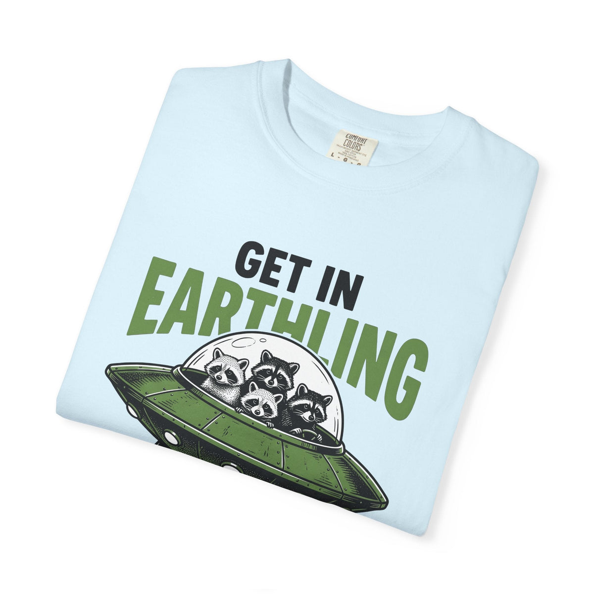 Raccoon Spaceship Comic T-Shirt – Funny Space Wildlife product image 8