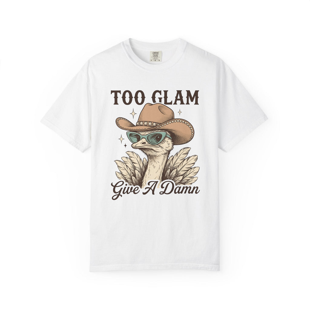 Ostrich Cowboy Hat Shirt Cowgirl Fauna Gift for Women Line Art Tee Cowboy Hat
