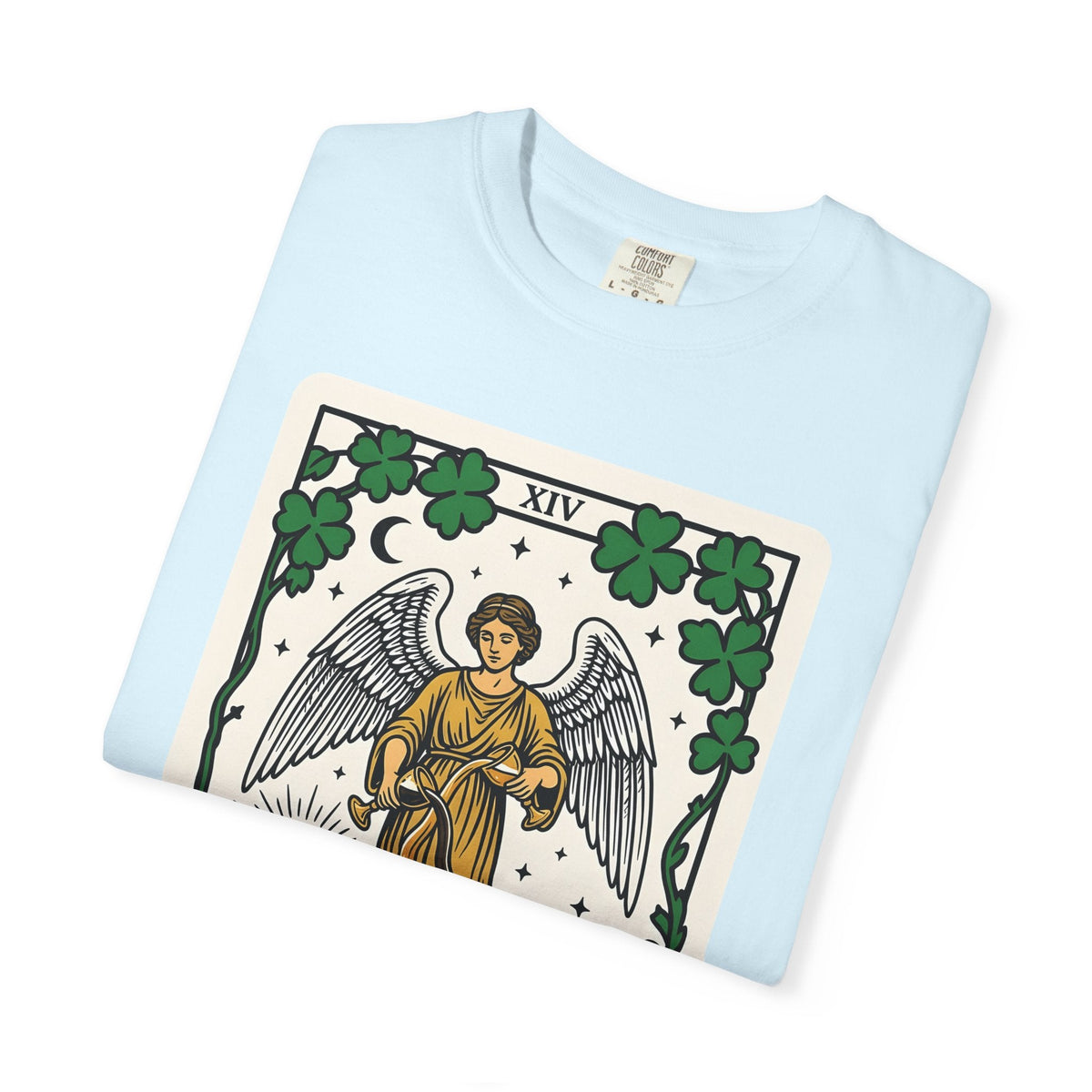 Angel Tarot Card Shirt St Patrick's Day Mystical Unisex product image 8