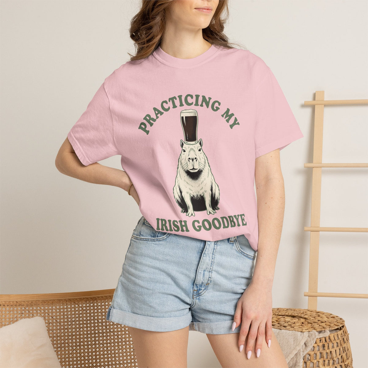 Capybara Ale Shirt St Patricks Day Pet Unisex Gift Retro product image 12