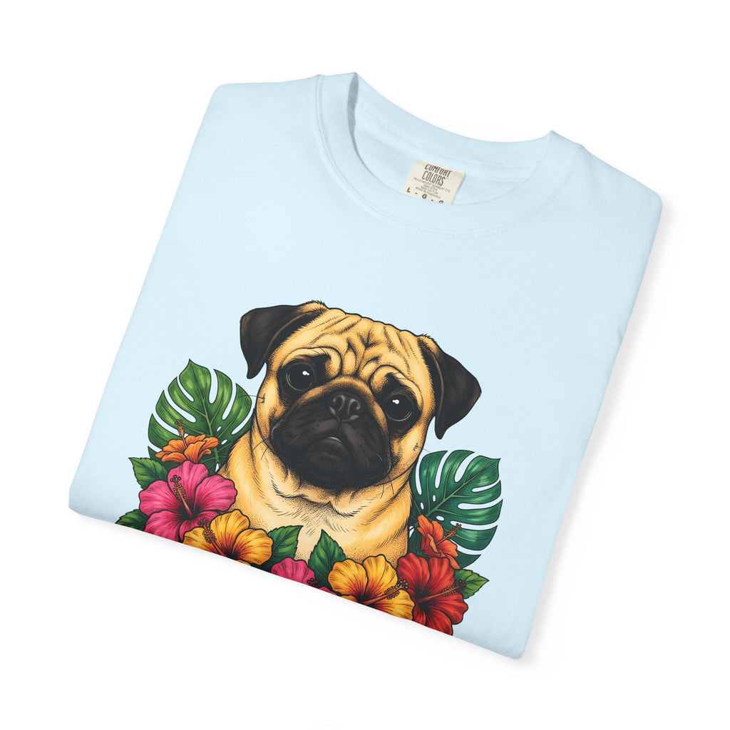 Pug Shirt Dog Botanicals Gift Women Sketch Tee Mops T-Shirt product image 8