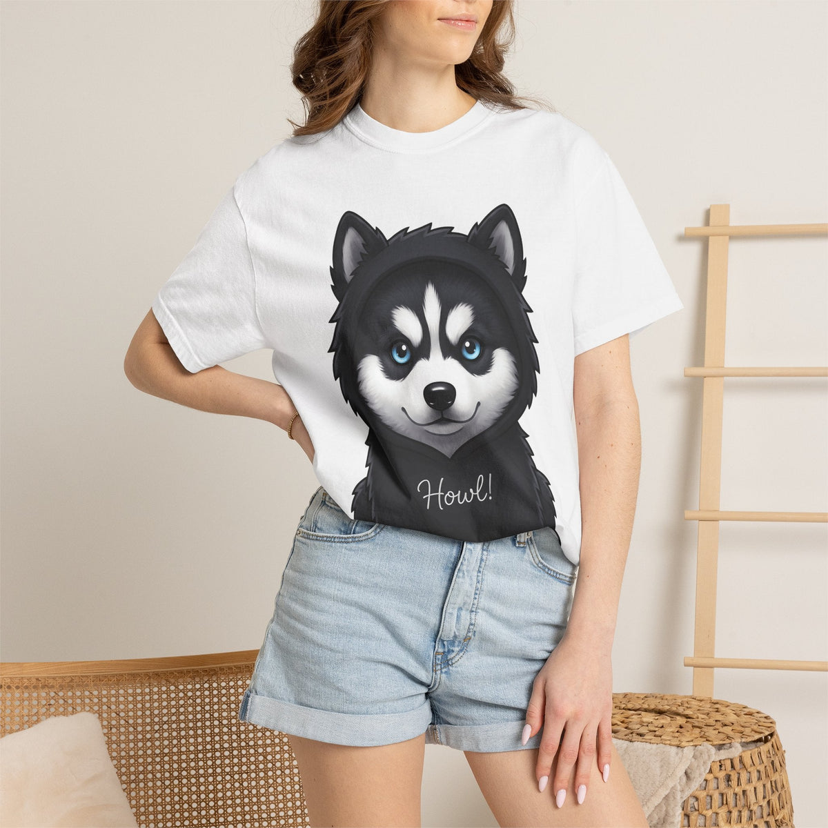 Husky Puppy Shirt Dog Animal Unisex Gift Cute Tee T-Shirt product image 6