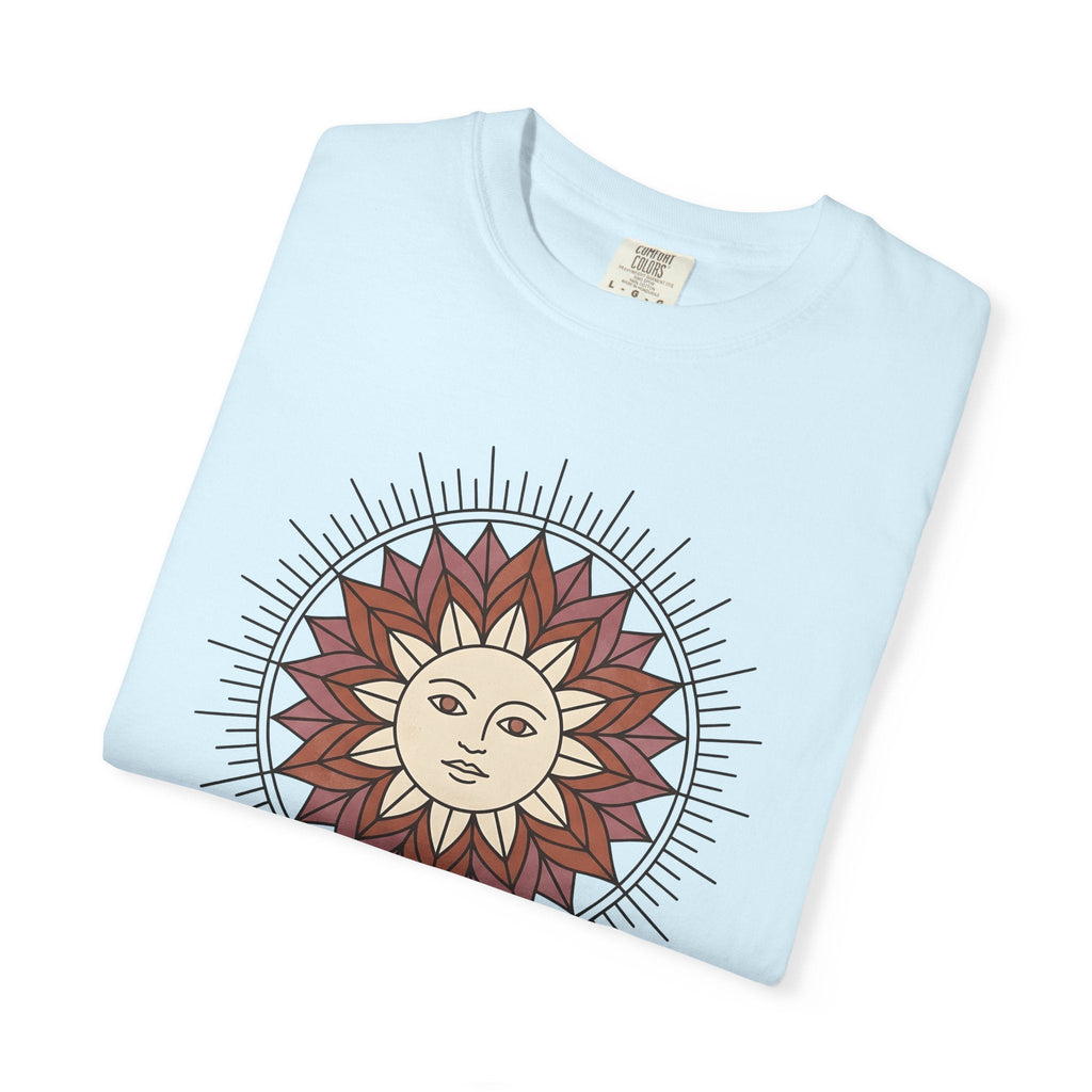 Sun Face Shirt Boho Chic Zodiac Gift Women Hand Drawn Tee product image 8