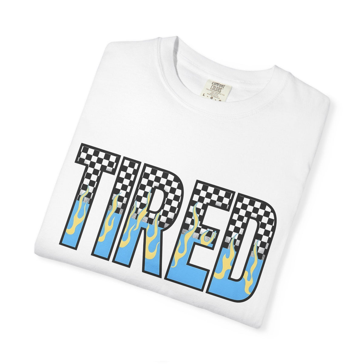Checkered Fire Lettering Shirt Moms Comedy Gift for Women product image 5
