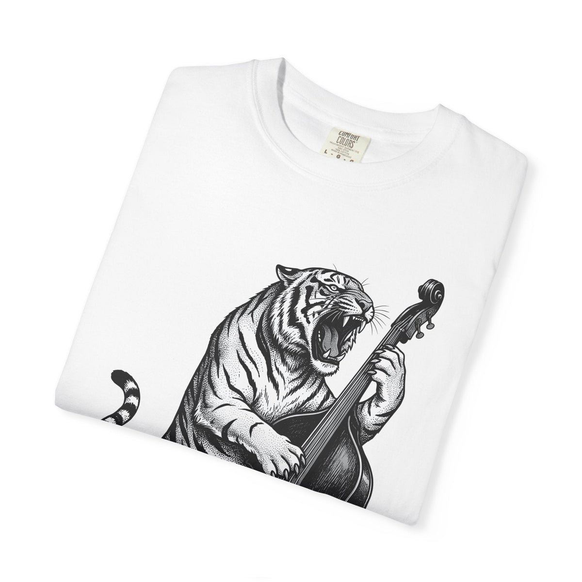 Tiger Double Bass Shirt Funny Sound Unisex Gift product image 5