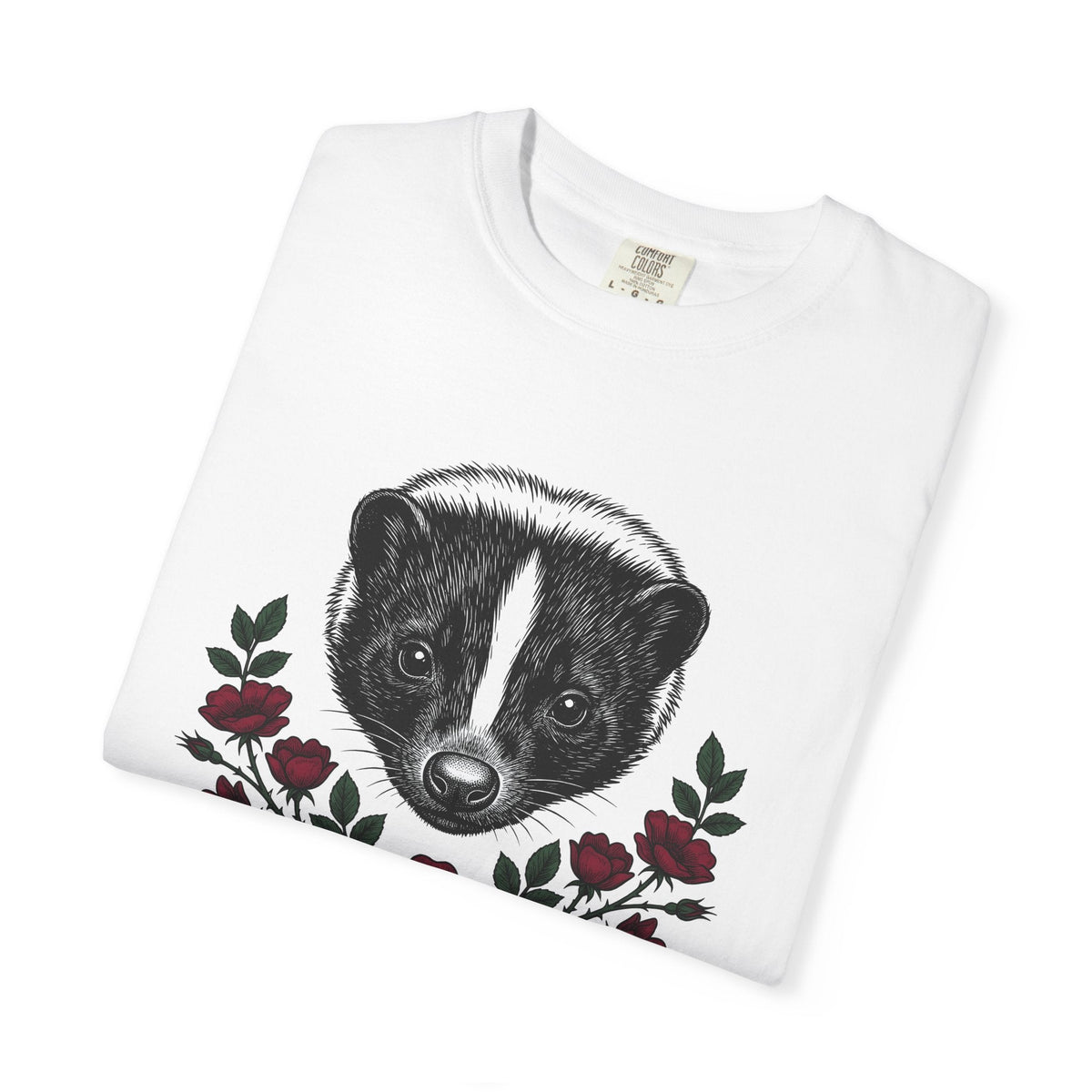 Skunk Face Shirt Animal Nature Unisex Gift Hand Drawn Tee product image 5
