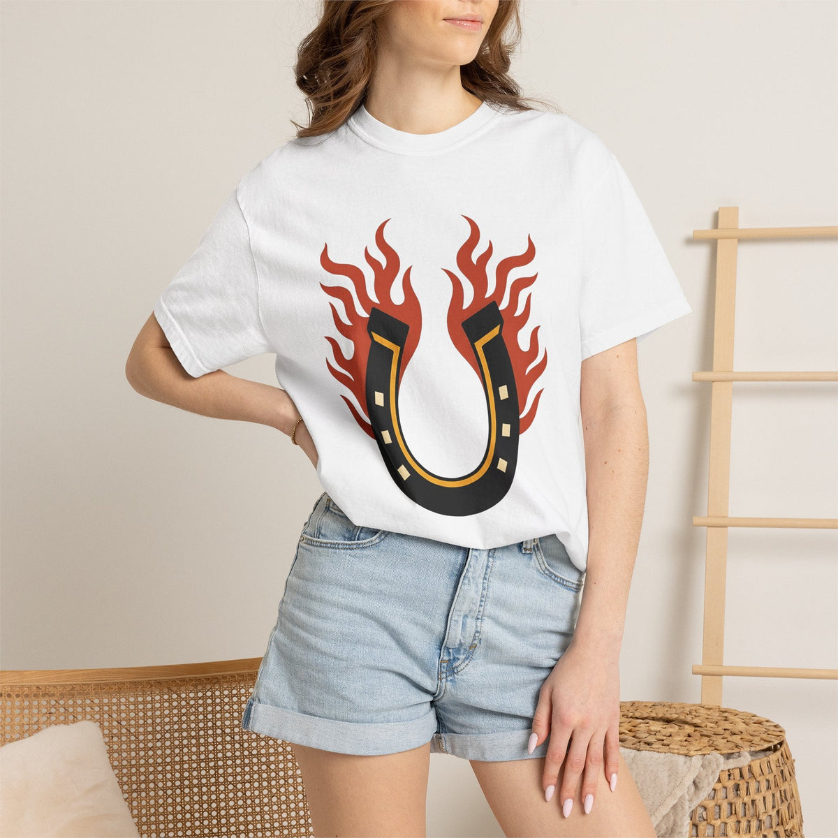 Fiery Horseshoe Shirt St. Valentine's Day Fortune Unisex product image 6