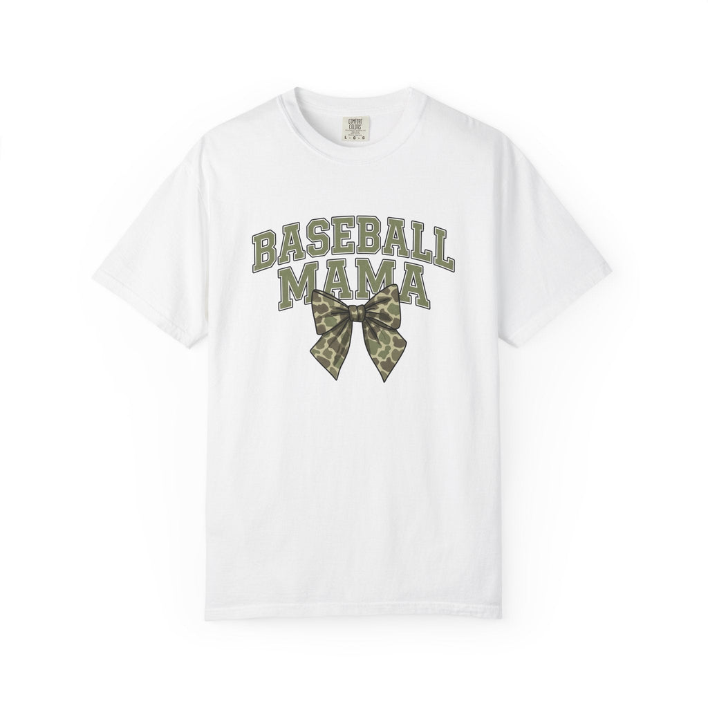 Camo Hair Bow Shirt Baseball Mom Competition Gift for Women product image 1