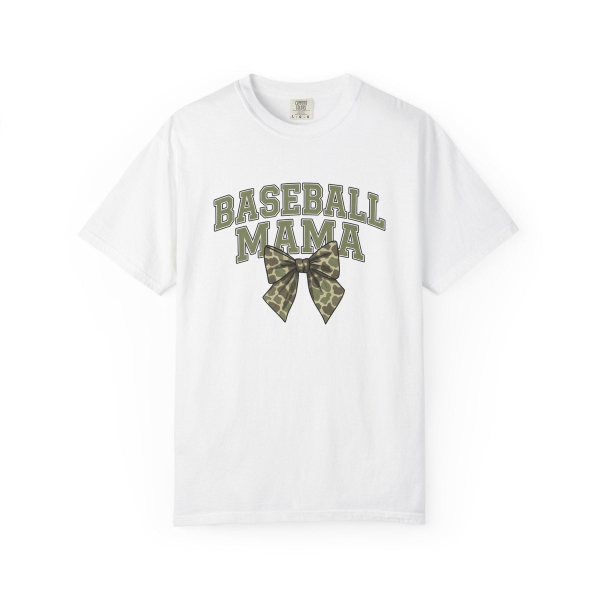 Camo Hair Bow Shirt Baseball Mom Competition Gift for Women product image 1
