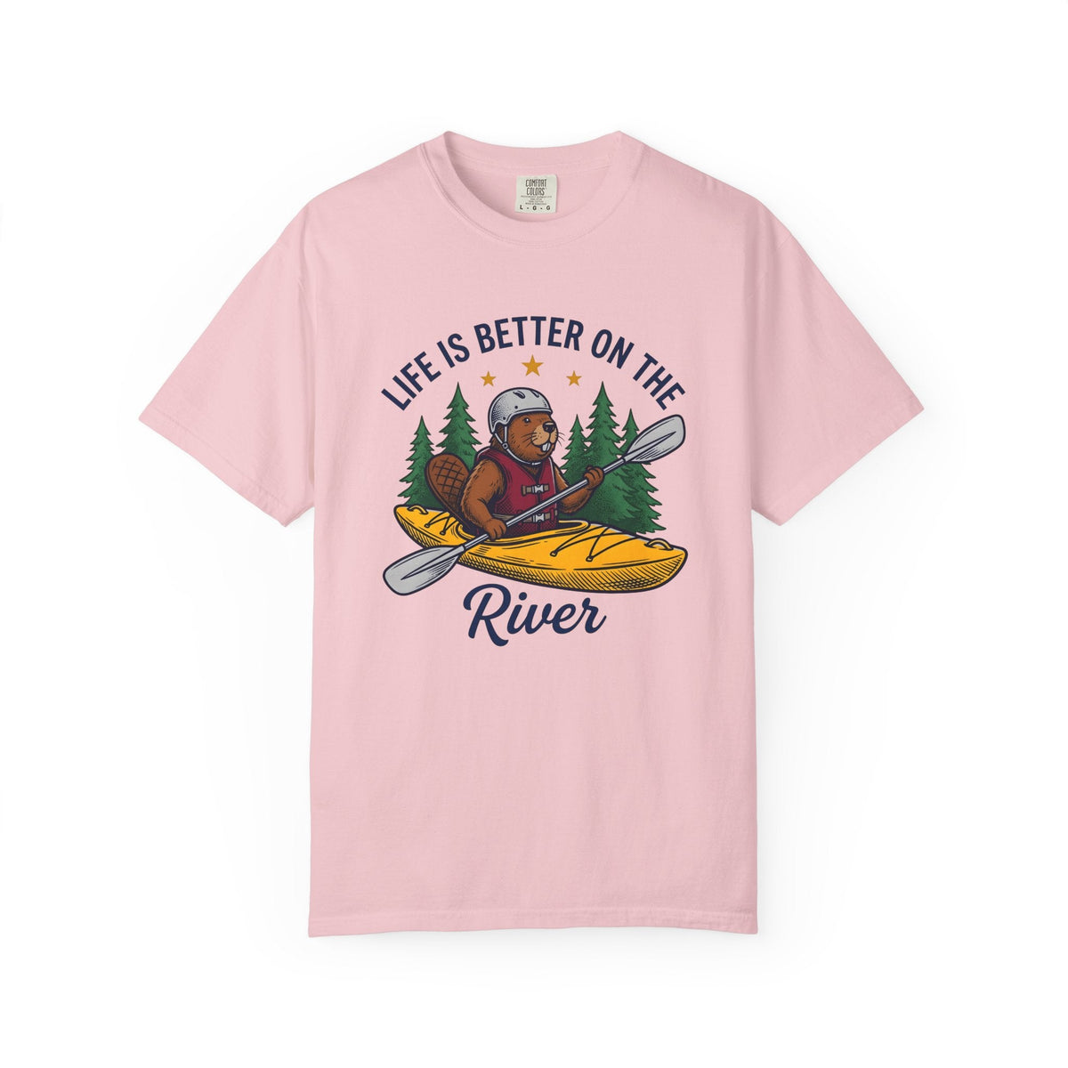 Beaver Kayak Shirt Kayaking Adventure Unisex Gift Vintage product image 3