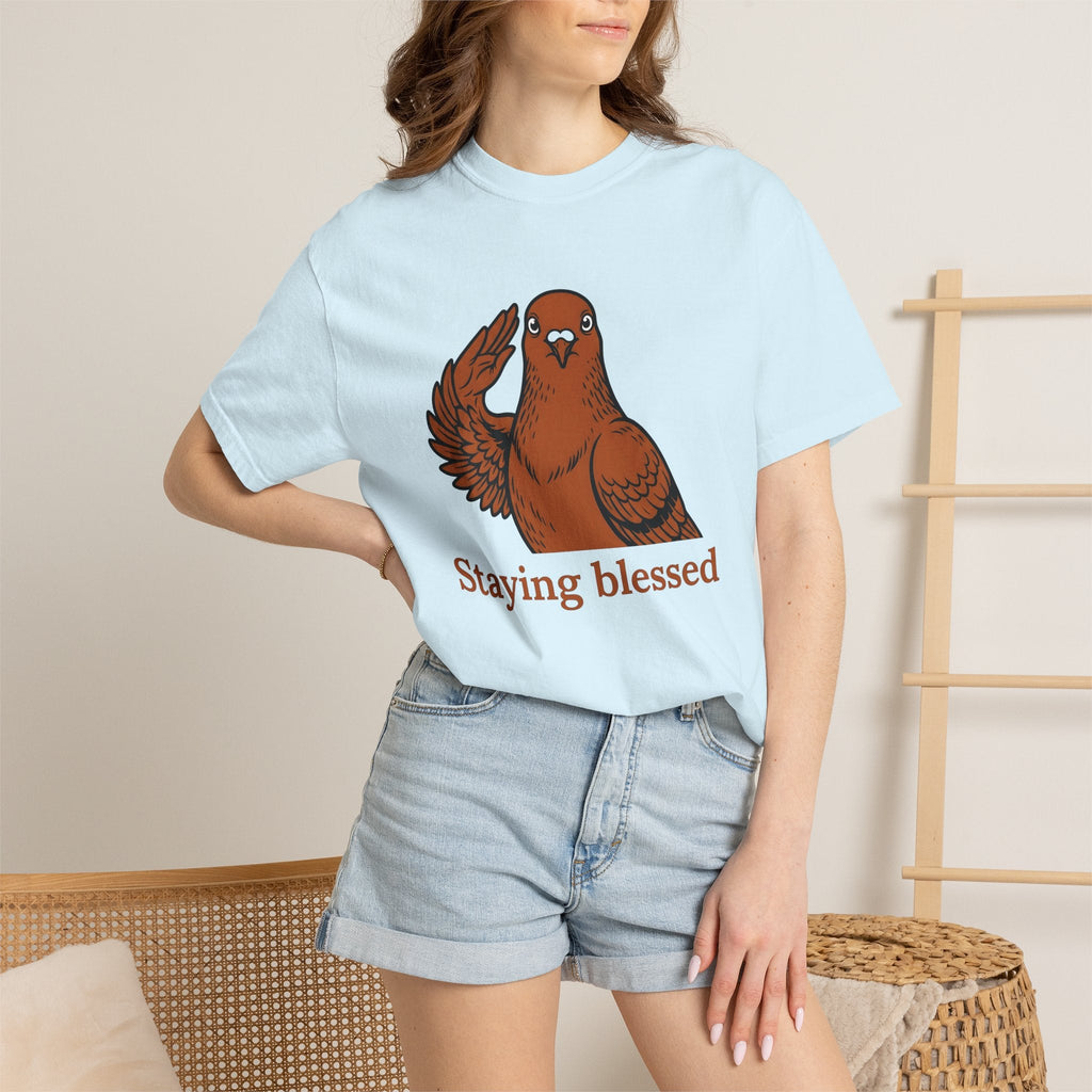Saluting Bird Comic T-Shirt – Funny Pet Cartoon Design product image 9