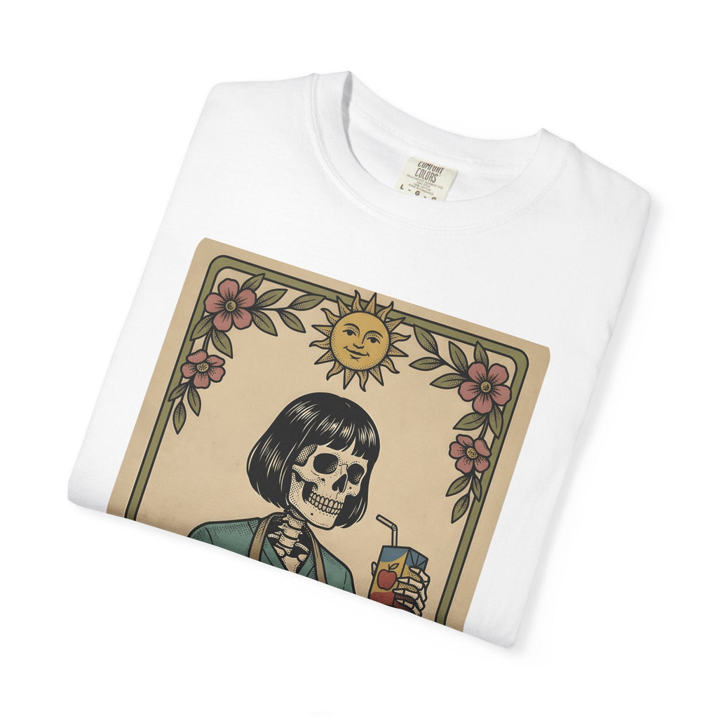 Skeleton Professor Tarot Card T-Shirt – Funny Halloween product image 6
