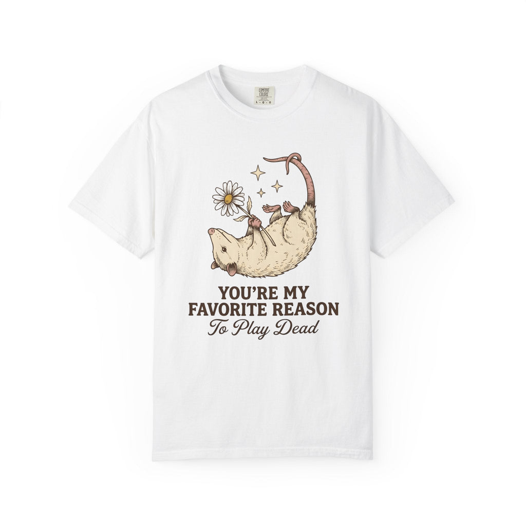 Possum Bloom Shirt Valentine Nature Unisex Gift Line Art product image 1