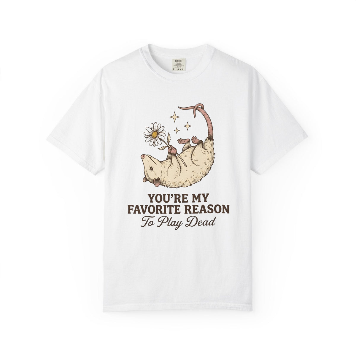 Possum Bloom Shirt Valentine Nature Unisex Gift Line Art product image 1