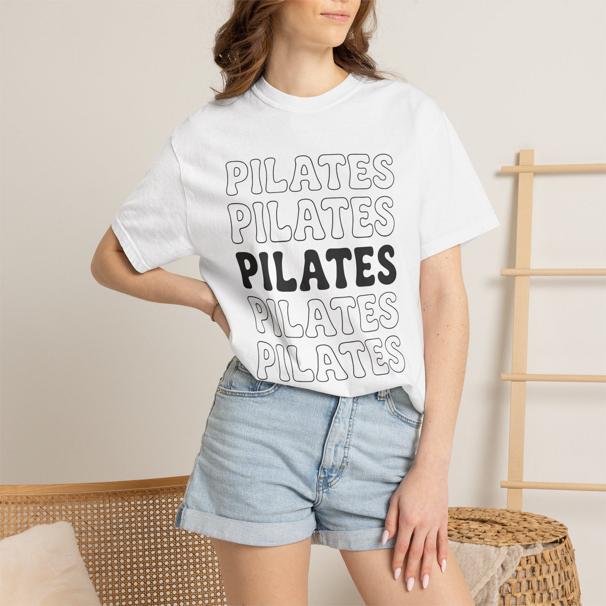 Layered Text Design Shirt Pilates Workout Unisex Gift product image 6